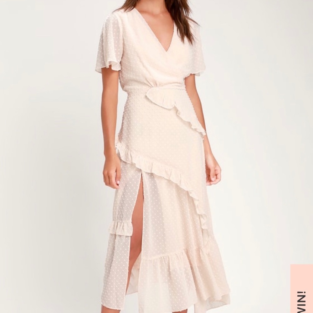 Ruffle midi dress